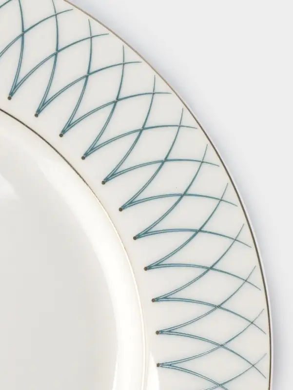 Тарелка WY Royal bird, d=20 см, фарфор, белая