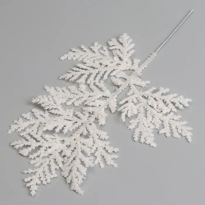 Декоративная веточка &laquo;Изумление&raquo; в белом цвете, 0,3 &times; 12 &times; 28 см