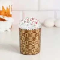 Форма для кулича бумажная Деко-про &laquo;Новый стандарт&raquo;, 7&times;8.5 см, МИКС