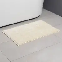 Коврик для дома LaDо́m, букли, плотность 1400 г, 50&times;80 см, велюровый, молочный