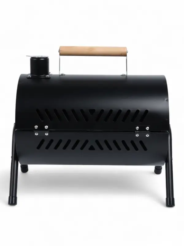 Гриль коптильня, 38×25×35 см, чёрная
