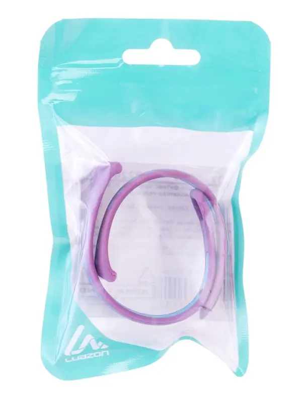 Ремешок для фитнес-браслета Mi Band 8/9 Luazon, с перфорацией, фиолетовый, голубой