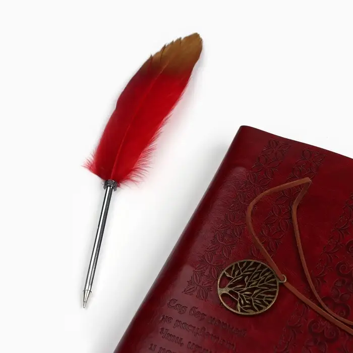 Родословная книга &laquo;Наш род&raquo;, с пером, 56 листов, бордо, 35&times;25 см