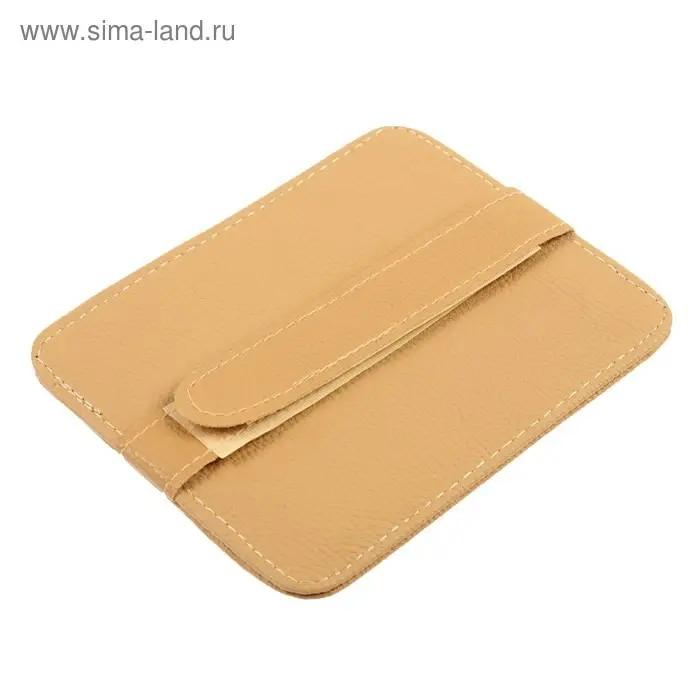 Визитница-органайзер на солнцезащитный козырек, кожзаменитель, микс