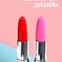 Ручка-прикол Calligrata &laquo;Помада&raquo;, синий/чёрный стержень, шариковая, МИКС