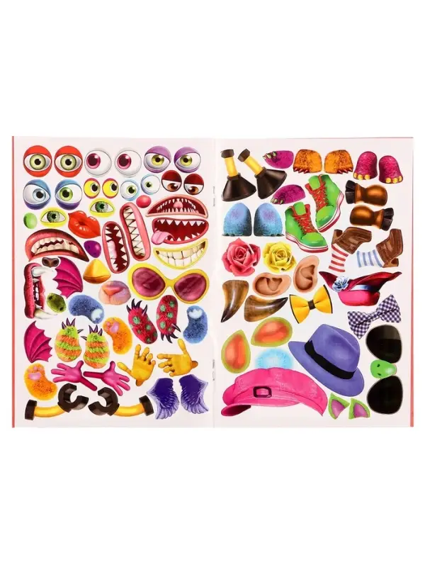 Книга с наклейками, сделай своего чудика &laquo;Зы-Зыка&raquo;
