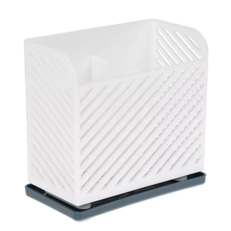 Подставка для столовых приборов тм VETTA, 15х8х14см, полипропилен, цвет белый