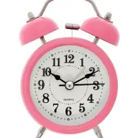 Часы - будильник настольные "Классика", дискретный ход, 12 х 8.5 см, АА, розовые Часы - будильник настольные "Классика", дискретный ход, 12 х 8.5 см, АА, розовые