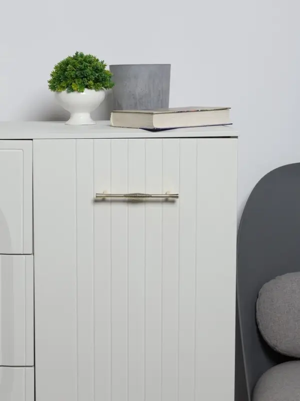 Ручка-скоба CAPPIO Лабиринт, цинк, м/о 128 мм, цвет золото