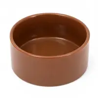 Миски, 250 мл, на металлической подставке, 2 шт., керамика, коричневые