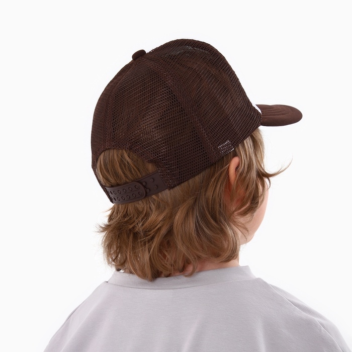 Кепка детская для мальчика Wild west, цвет коричневый, р-р 52-54, 5-7 лет Кепка детская для мальчика Wild west, цвет коричневый, р-р 52-54, 5-7 лет