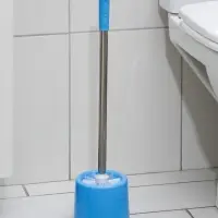Ёршик для унитаза с подставкой, 13&times;53 см, цвет МИКС