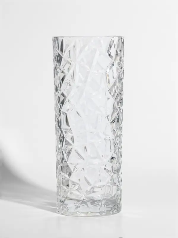 Ваза стекло настольная  Ваза стекло настольная "Шерри" геометрия, 29х11,5 см, прозрачный