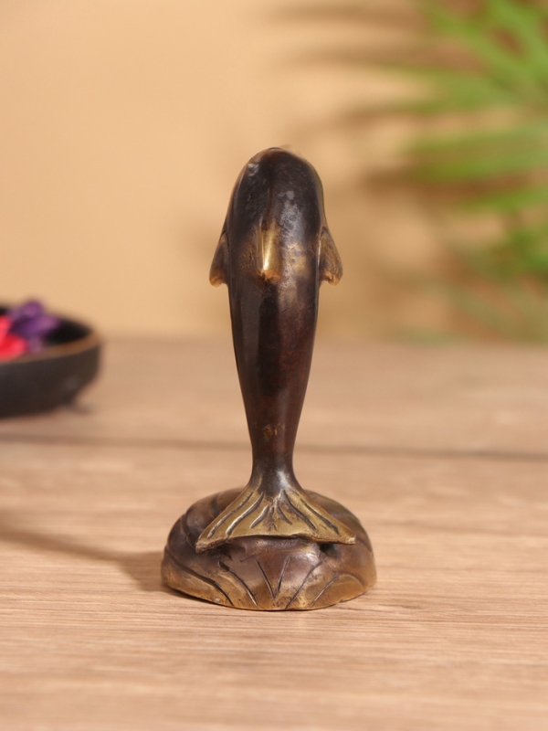 Сувенир бронза "Дельфин" 8х5х13 см