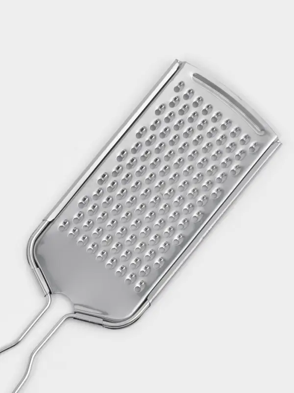 Тёрка для сыра мелкая Доляна &laquo;Помощник&raquo;, 21&times;5.5 см, с ручкой, нержавеющая сталь, серебристая
