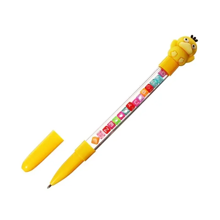 Ручка - прикол гелевая, с кубиками, «Утка», МИКС