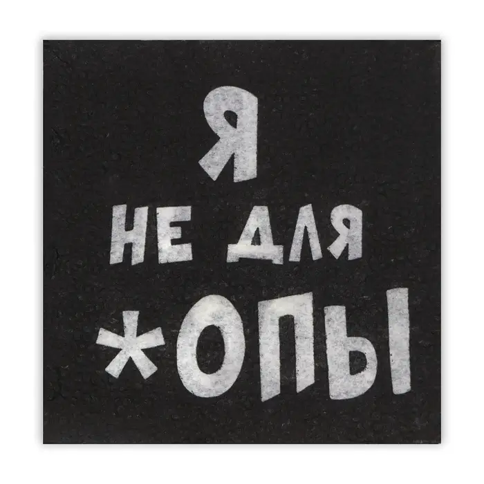 Салфетки бумажные однослойные &laquo;Я не для *опы&raquo;, 24&times;24, 20 шт.