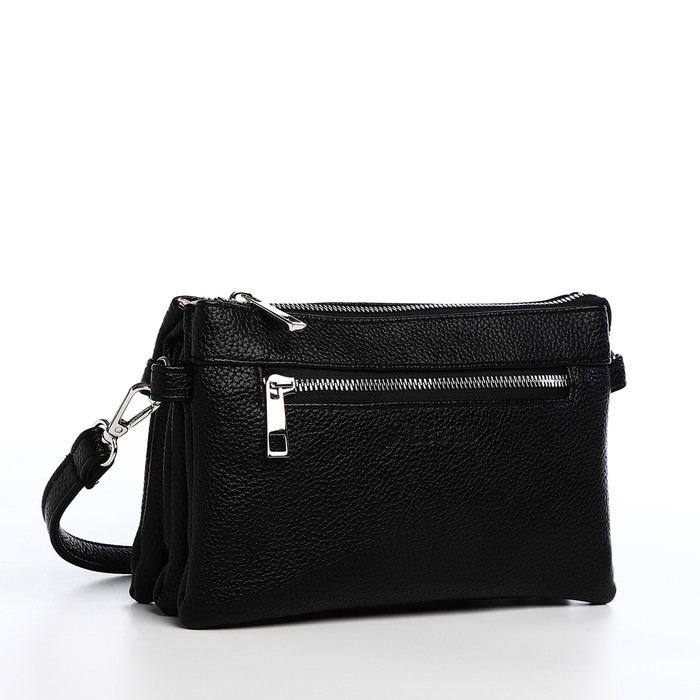 Сумка кросс-боди на молнии, цвет чёрный Сумка кросс-боди на молнии, цвет чёрный