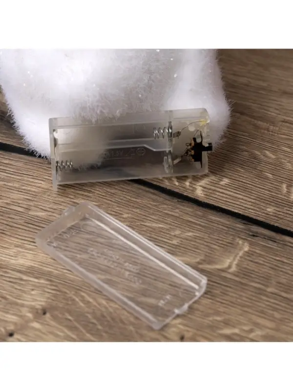 Светодиодная фигура &laquo;Олень&raquo; 20&times;25&times;12 см, флок, от батареек, свечение тёплое белое