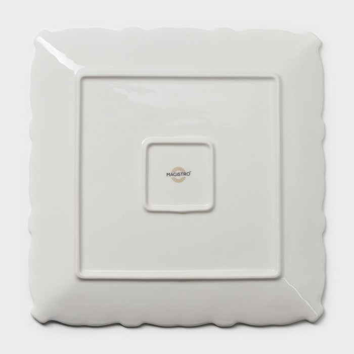 Тарелка фарфоровая пирожковая Magistro Kingdom, 26×2 см Тарелка фарфоровая пирожковая Magistro Kingdom, 26×2 см