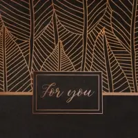 Пакет подарочный крафтовый For You 15×21×8 см, 120 г/м²