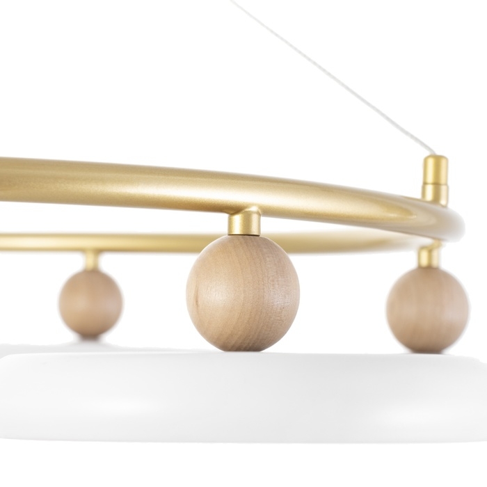 Люстра Люстра "Моника" 6хLED 144Вт 3000-6000К бело-золотой 78х78х100 см