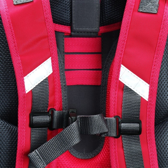 Рюкзак каркасный школьный 38 х 30 х 16 см, эргономичная спинка, Stavia Рюкзак каркасный школьный 38 х 30 х 16 см, эргономичная спинка, Stavia "Йорки", розовый