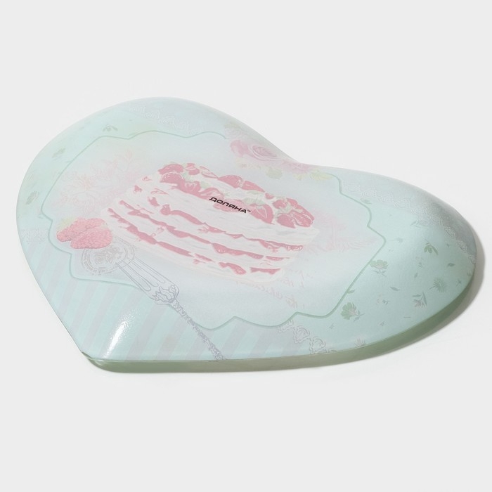 Блюдо стеклянное сервировочное Доляна «Сердце. Сладости», 25,5×21,8×2,6 см Блюдо стеклянное сервировочное Доляна «Сердце. Сладости», 25,5×21,8×2,6 см