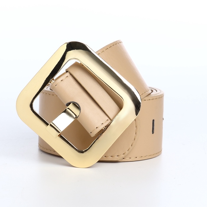 Ремень женский, ширина 4,8 см, пряжка металл, цвет бежевый Ремень женский, ширина 4,8 см, пряжка металл, цвет бежевый