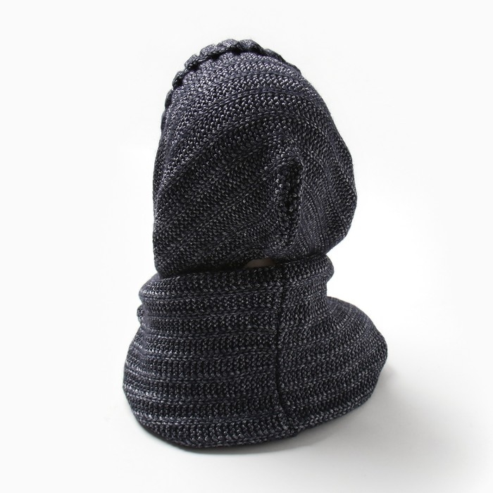 Шапка (Капор) женский, цвет синий, размер 54