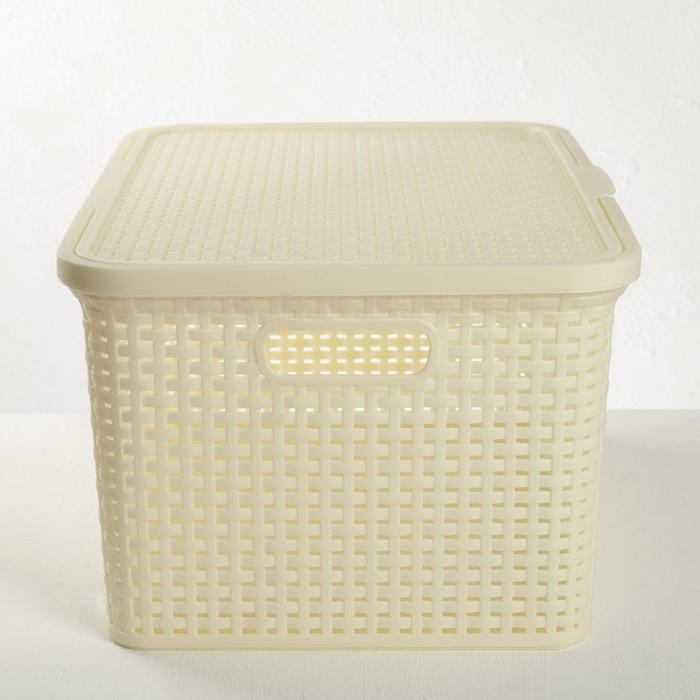 Корзина для хранения «Артлайн», 30 л, 46×34×25 см, цвет МИКС Корзина для хранения «Артлайн», 30 л, 46×34×25 см, цвет МИКС