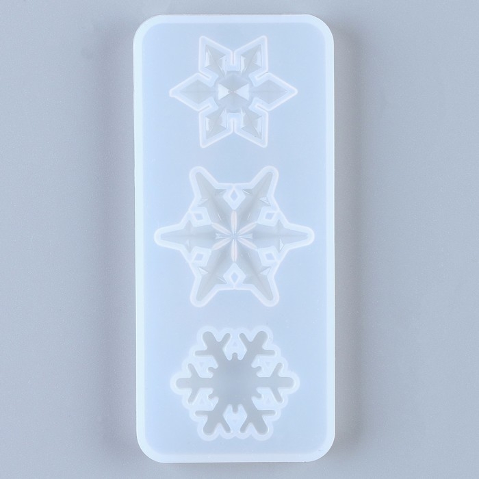 Форма силиконовая универсальная «Снежинка» 3 в 1, размер: от 2,4 до 3 см Форма силиконовая универсальная «Снежинка» 3 в 1, размер: от 2,4 до 3 см