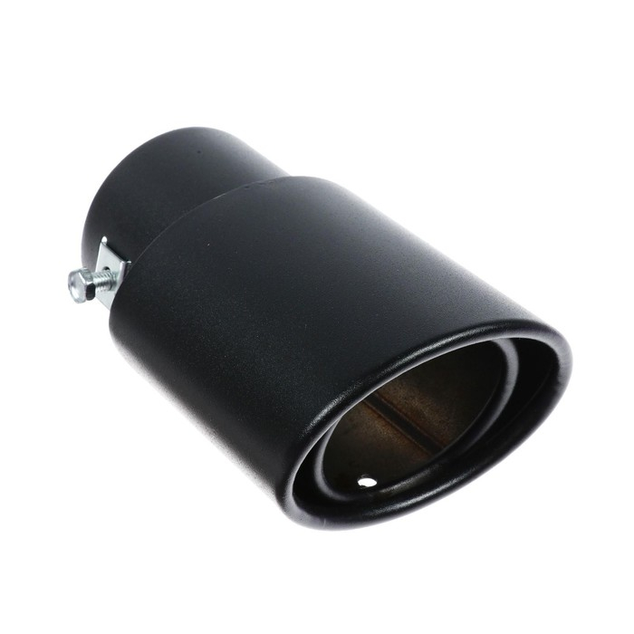 Насадка на глушитель 14×8.5 см, посадочный 64 мм, черный мат Насадка на глушитель 14×8.5 см, посадочный 64 мм, черный мат
