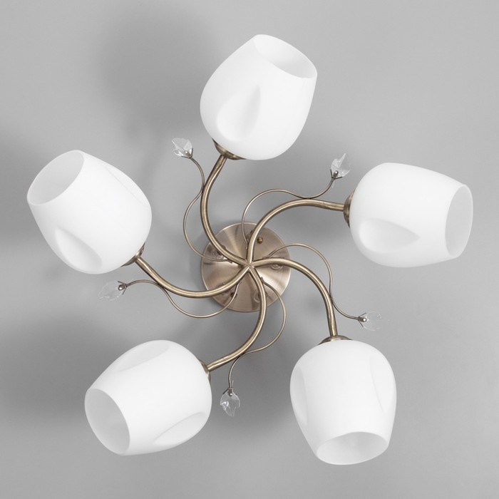 Люстра Люстра "Белинда" 5х40вт Е27 Бронза 49х19х23см