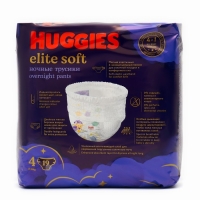 Трусики-подгузники ночные Huggies Elite soft (9-14кг) 19шт.