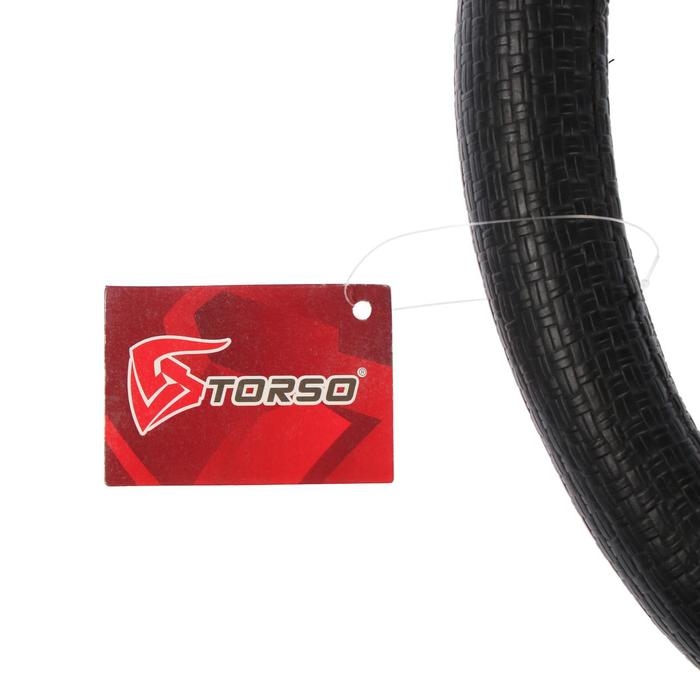 Оплетка на руль TORSO, под карбон, размер 38 см, черный Оплетка на руль TORSO, под карбон, размер 38 см, черный