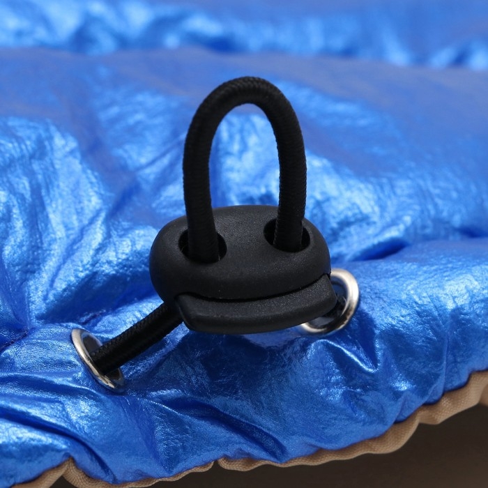 Куртка для собак с утяжкой. размер 18 (ДС 40 см, ОГ 50 см, ОШ 38 см), серебряно-синяя Куртка для собак с утяжкой. размер 18 (ДС 40 см, ОГ 50 см, ОШ 38 см), серебряно-синяя