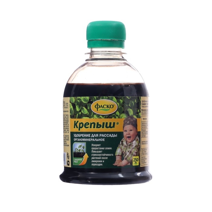 Удобрение жидкое Фаско Крепыш органоминеральное для рассады 250мл Удобрение жидкое Фаско Крепыш органоминеральное для рассады 250мл