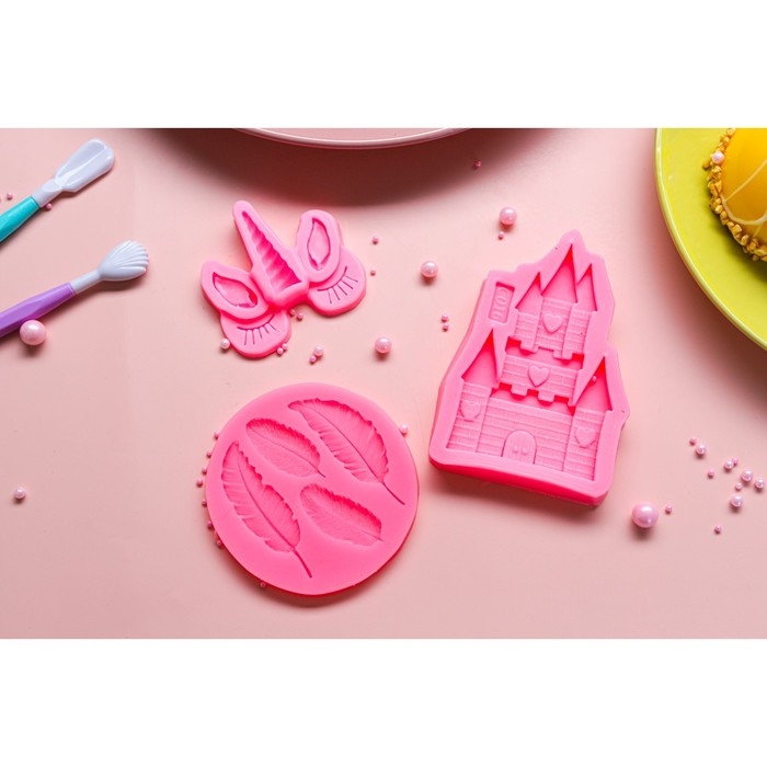 Молд Доляна «Взгляд единорога», силикон, 6,5×6,5 см, цвет розовый Молд Доляна «Взгляд единорога», силикон, 6,5×6,5 см, цвет розовый