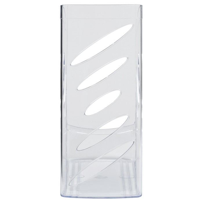 Лоток для бумаг вертикальный СТАММ  Лоток для бумаг вертикальный СТАММ "Тропик", прозрачный, ширина 110мм