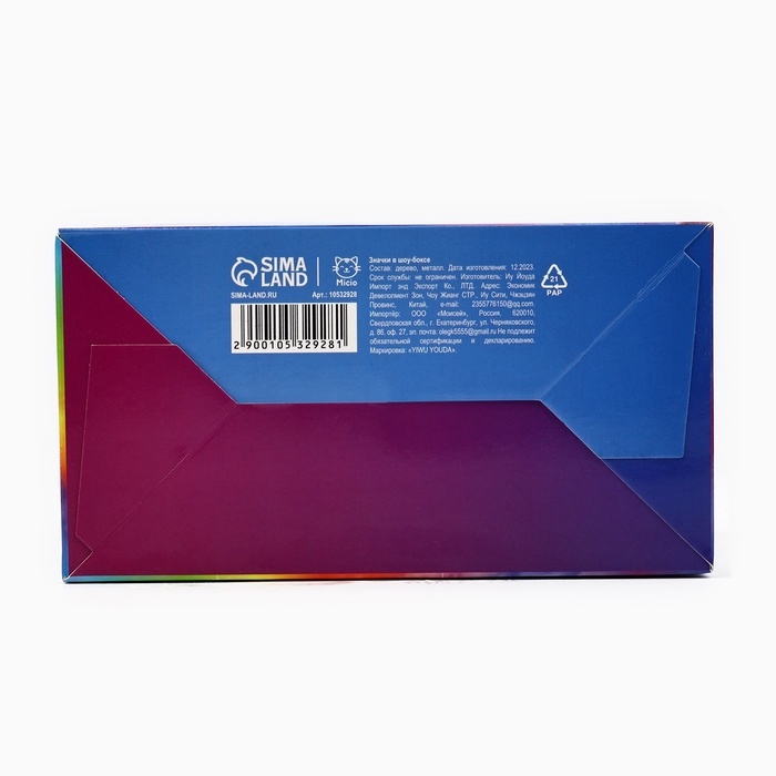 Значки деревянные «Аниме» в шоубоксе, 20 шт Значки деревянные «Аниме» в шоубоксе, 20 шт