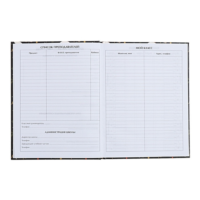 Дневник универсальный для 1-11 классов, "Лисы", твердая обложка 7БЦ, глянцевая ламинация, 40 листов