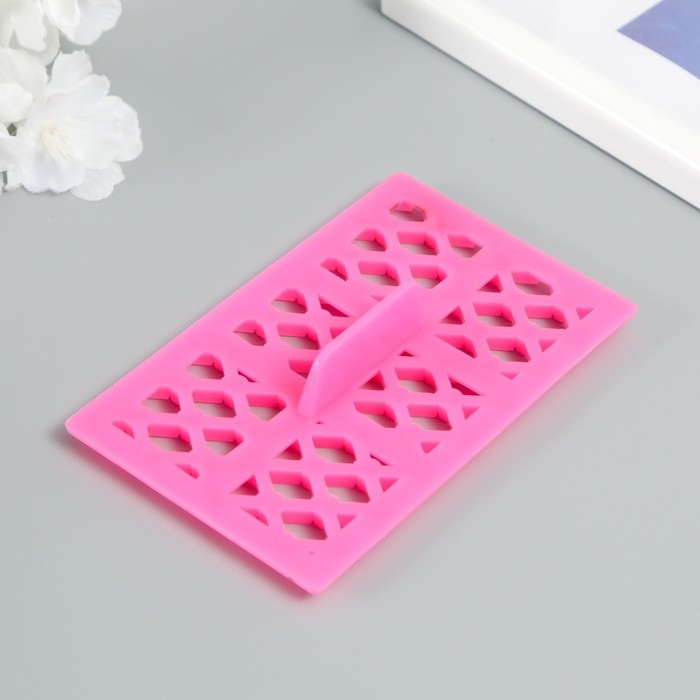 Штамп пластик  Штамп пластик "Ромб с брюликом"12,8х7.5 см