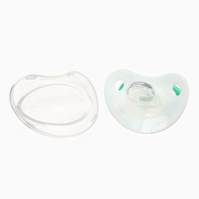 Соска - пустышка ортодонтическая «Птички», +6 мес., цвет зеленый Соска - пустышка ортодонтическая «Птички», +6 мес., цвет зеленый