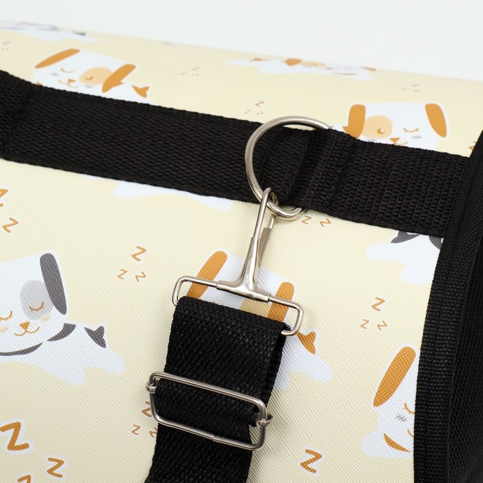 Сумка - переноска животных Сумка - переноска животных "Щенки", бежевая, размер M, 45 х 21 х 27 см