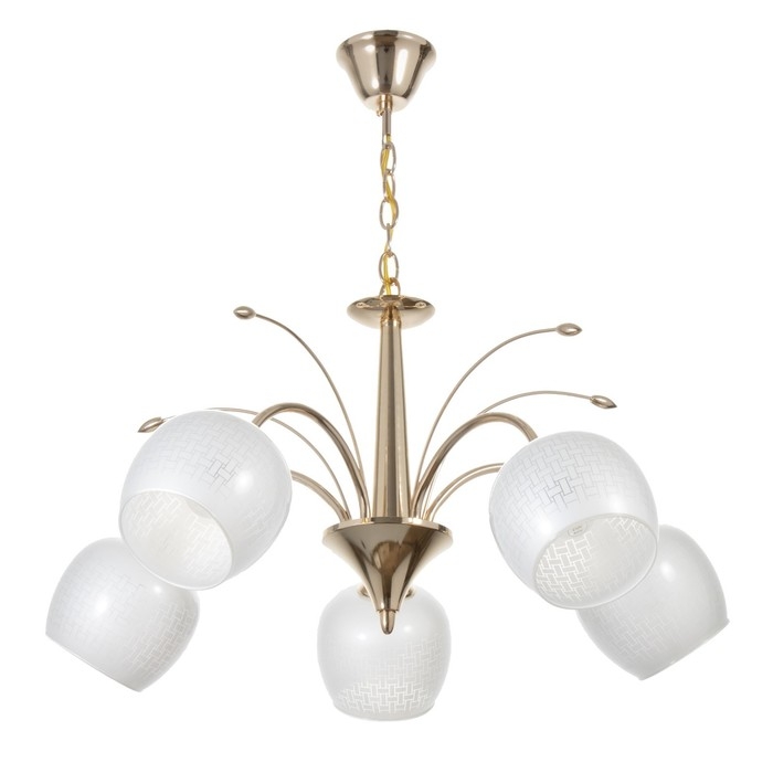 Люстра Люстра "Соната" 5хЕ27 40Вт золото 65х65х33-54 BayerLux