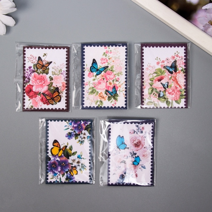 Набор открыток с семенами  Набор открыток с семенами "Вырасти сам" "Бабочки" 5*7см