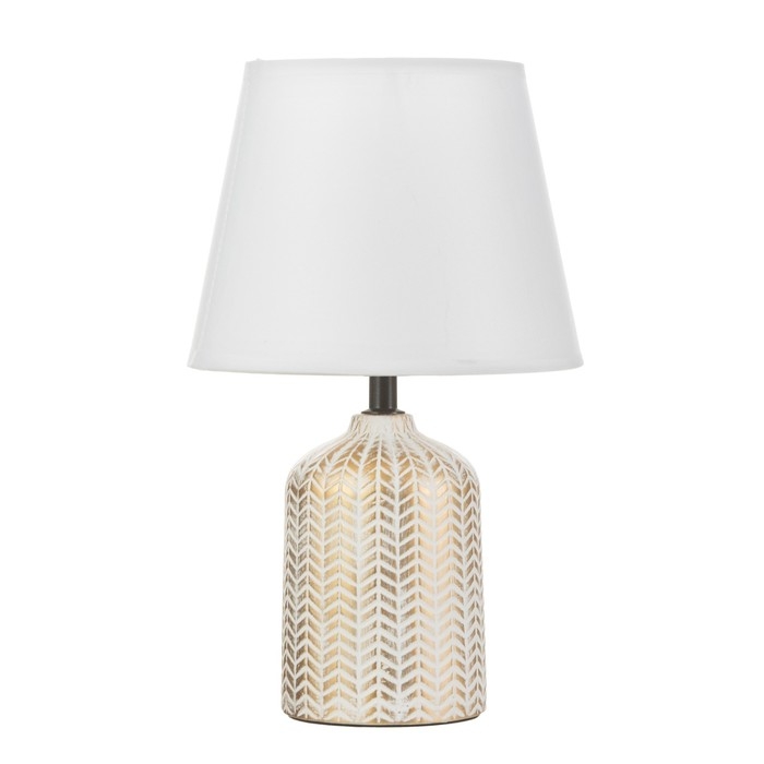 Настольная лампа Настольная лампа "Берта" Е27 40Вт бело-золотой 20х20х32 см