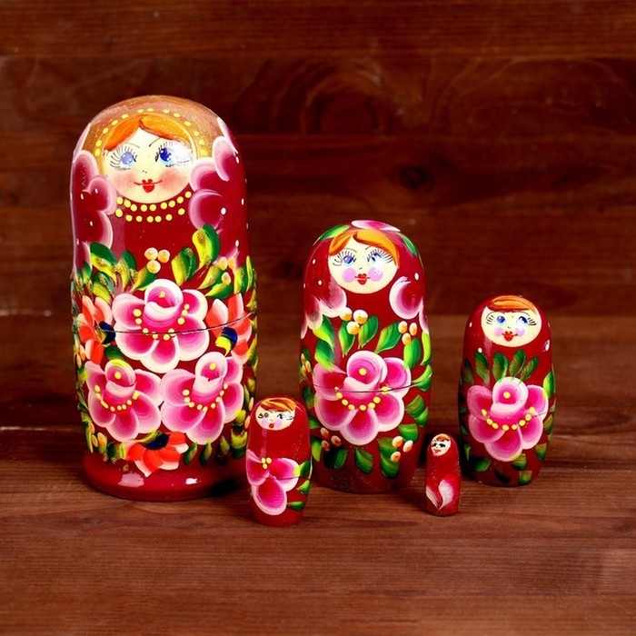 Матрёшка 5 в 1, расписная, большая, МИКС Матрёшка 5 в 1, расписная, большая, МИКС