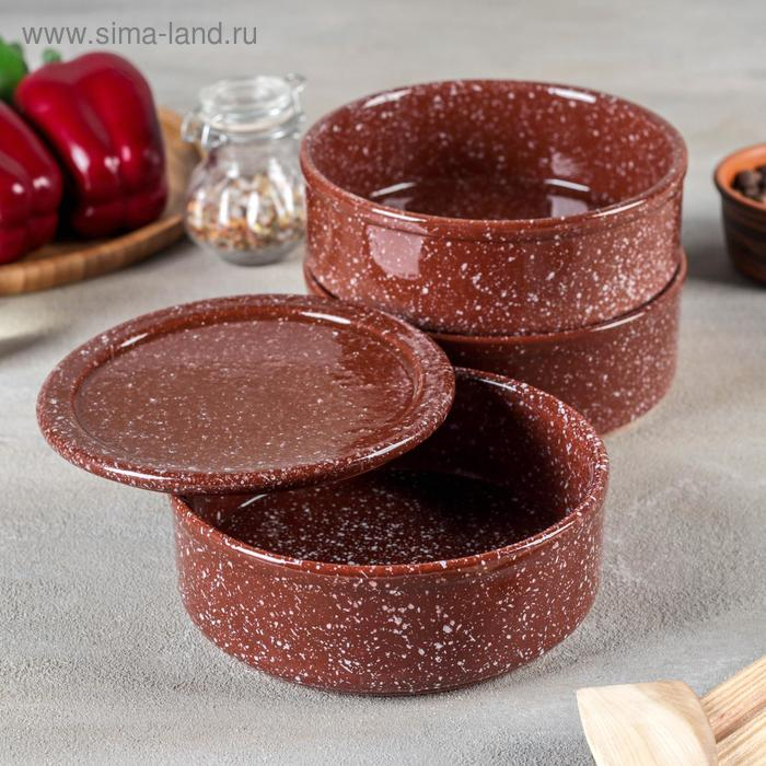 Набор для холодца «Мрамор коричневый», 3 ёмкости по 500 мл Набор для холодца «Мрамор коричневый», 3 ёмкости по 500 мл